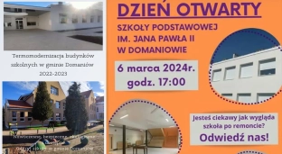 Odnowione szkoły: Dni otwarte w Domaniowie i Wierzbnie