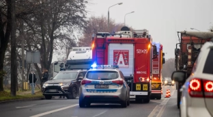 Kolizja przy Kutrowskiego. Utrudnienia w ruchu