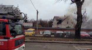 Pożar domu wielorodzinnego