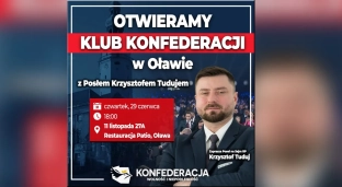 Chcą utworzyć Klub Konfederacji. Spotkanie z posłem Krzysztofem Tudujem