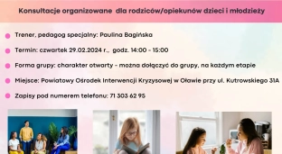 Konsultacje dla rodziców i opiekunów