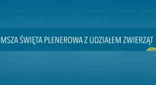 Msza święta plenerowa z udziałem zwierząt