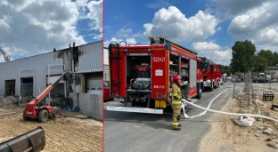 Pożar w jelczańskim zakładzie