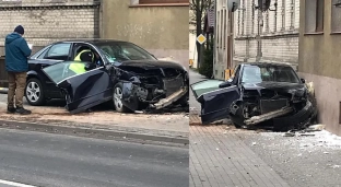 Uderzył w kamienicę, miał dwa promile alkoholu